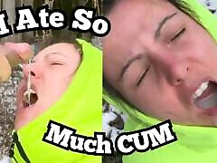 Mouthful Of Hot Creamy catren cef xxx vdeo & on Puffy Jacket