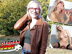 German Scout - Fit Blonde mom and chaledrani Girl Vivi Vallentine Pickup and Talk to Casting Fuck