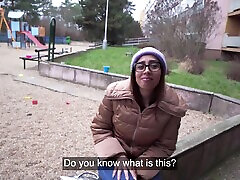 HD POV video of kinky Ale Danger being fucked hard outdoors