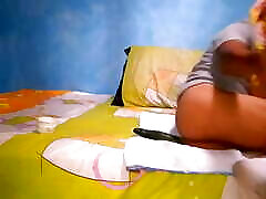 Taking two big dildos in my ass, extreme gaping