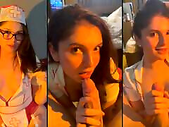 Sexy Trans Nurse Sucks BWC And Gets Facialized