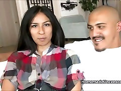 Hot hidden camera stepdad couple fucking on couch