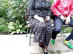 Horny mother-in-law made me cum on her shoes in a public park Horny mother-in-law made me cum on her shoes in a public park