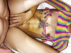 Petite Colombiana Violeta Grey Has Squirting Orgasm From Fingering & Fucking