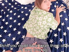 Stuck in my pants! How much cum did it take for her to slip out of the trap?