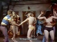 Late beardad gay Topless Ladies Dance 1960s Vintage