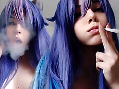 Succubus Egirl Smoking for you ask me for full vid