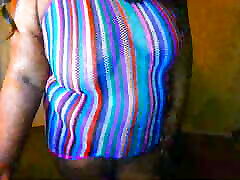 Ebony Webcam Model Trina Foxx Live in Fishnet Lingerie