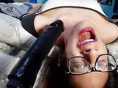 White sissy slut sucking BBC hard White sissy slut sucking BBC hard