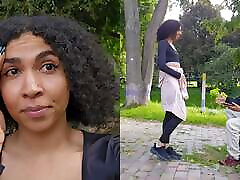 Going Outside to ask a guy to let me give him a blowjob English subtitles