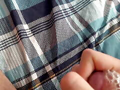 Horny boy playing with his balls and cock