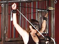 Masked very womanplumper German whore spanked hard in sex dungeon