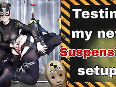 Training Zero Femdom Suspension Bondage Demo! Predicament Submissive Humiliation Real Homemade Amateur Wife MILF Spanking BDSM