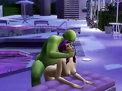 SIMS HORNY OGRE POUNDING PIXIE SLUT BY THE POOL LOOP