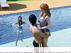 My Stepbrother&039;s Wife 30 John Pressed His Face Against Jennifer&039;s Breasts While Diving Into the Water