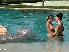 Poolside Lust by Sapphic Erotica - hot babe porno movie love porn with