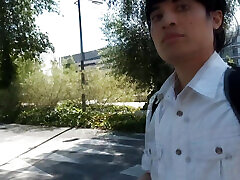 Jon Arteen is a boy scout who walks barefoot in the street outside for you fans of bare hd hairu walking