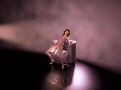 Cute Blonde Chick Double Dildo Music Video