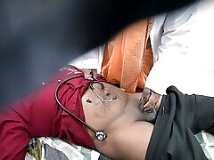 Indian doctor checking patient dick in clinic