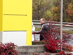 Public sex in Gas station toilet - Victoria Pure