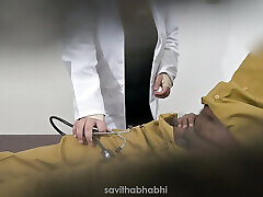 Doctor jerking patient dick in clinic