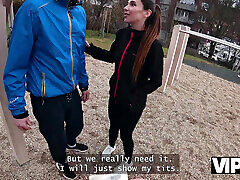 VIP4K. Jogging ended up as a hot sex with a stranger with a cuckolding BF