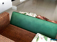 The neighbors surprise us by fucking hard on the balcony!