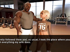 Hot Wife&039;s interracial threesome gym fuck by two muscular man