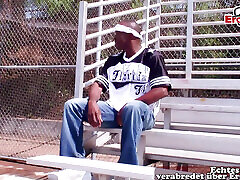 Black man fucks white man in the ass