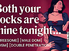ASMR Audio Porn: MMF Threesome with BDSM, Double Penetration & Cock Sharing - Erotic Audio for Women ASMR Audio Porn: MMF Threesome with BDSM, Double Penetration & Cock Sharing - Erotic Audio for Women
