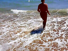 Riski Sex with Step Mom on the Beach