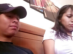 Secretary feels guilty for being unfaithful to her boyfriend, she thinks about it a lot but keeps fucking me