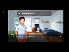 Jenny Caught Masturbating on Sofa - Night Scene Compilation