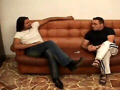 Horny Mature MILF Ass Fucked and Cummed in Mouth by Two Huge Amateur Cocks