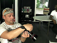 Blonde milf with oiled big boobs takes BBC fucker and cum on tits ending