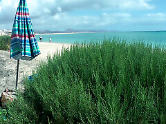 Sunbathing on the beach