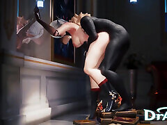 Arlecchino Gets Her Ass and Face Fucked by a Hilichurl - Genshin Impact 3D Animation Interracial Sex