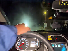 Wife Fucks Uber Driver and Makes Him Run 2 Times in Her Car While It&039;s Raining