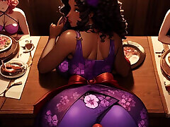 I bent my woman over the thanksgiving dinner table and...