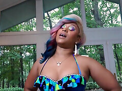 Ebony with amazing round pee accident jeans gets nailed by black dude