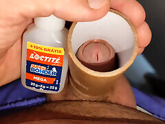 Sharpening the Glans Penis with Liquid Glue. Sharpening the Glans Penis with Liquid Glue.