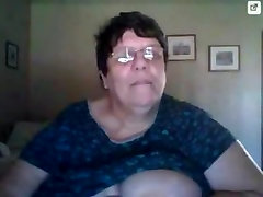 Fat van tav Granny in the webcam R20