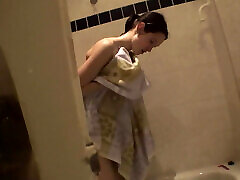 Sexy brunette saliping mom xxx sun is taking a shower