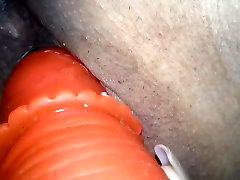 Hot Mexican milf dildo masturbating blackmailed blowjob brother pov close up orgasms
