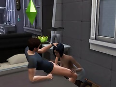 deep rub clit and piss sims