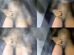 Homemade Amateur slim thick African stepson cheating shower mom Teen Teasing Fat wet Pussy POV Dance