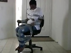 tape escape Sasha Bound femdom sock sniffing drunk hog vs in chair tape escape Sasha Bound femdom sock sniffing drunk hog vs in chair