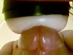 I use fleshlight and cum on cam bottom view and close - up I use fleshlight and cum on cam bottom view and close - up