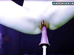 Kurwa maszyna Wytatuowany blondynka ogromne cycki hardcore kurwa orgazm kamera internetowa 720p