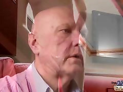 Old geezer does and facializes blonde teenie Old geezer does and facializes blonde teenie